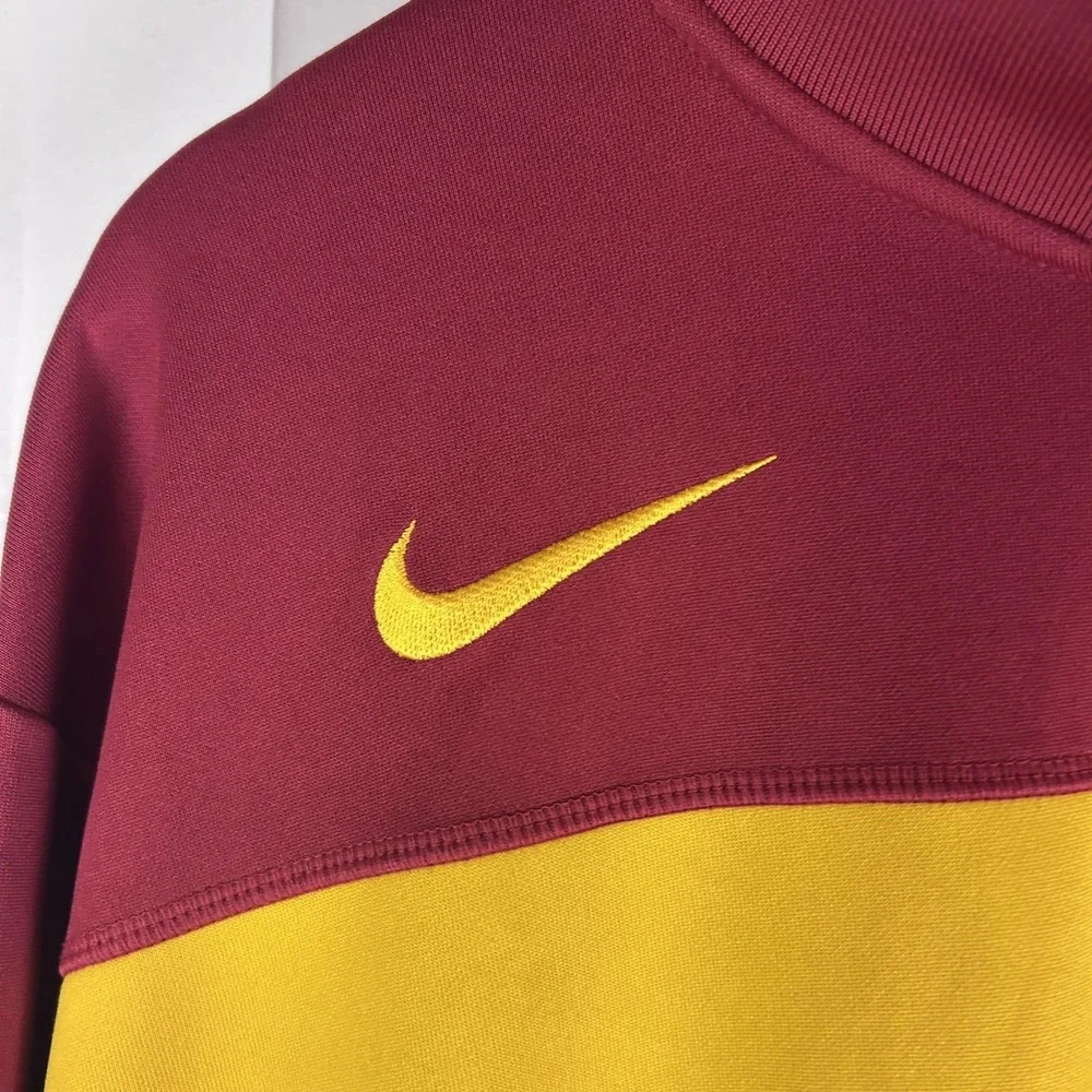 Iowa State Cyclones Jacket Mens XL Red Yellow Football‎ Dri-FIT Full Zip Nike